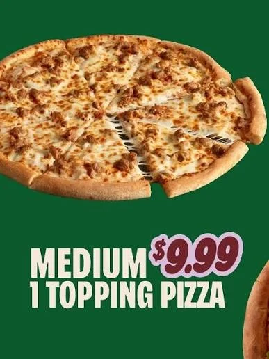 Medium 1 Topping $9.99