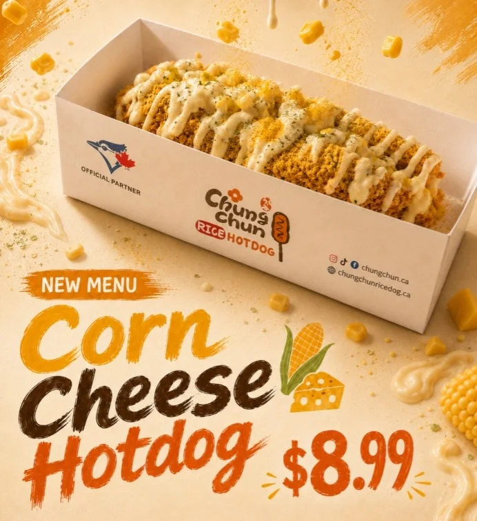 New Menu - Corn Cheese Hot Dog