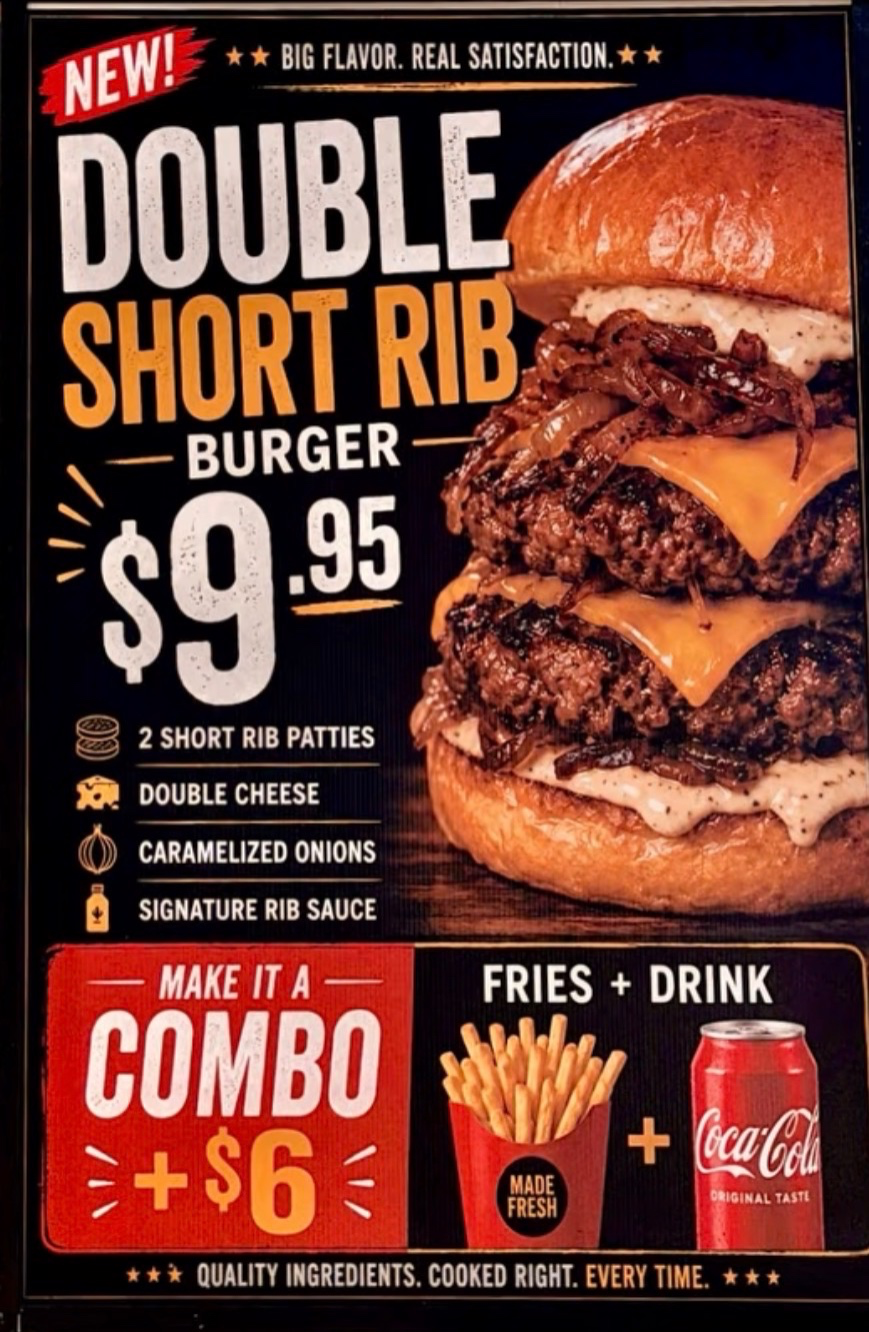 Double Short Rib Burger image