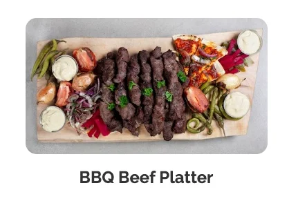 Family BBQ Beef Platter