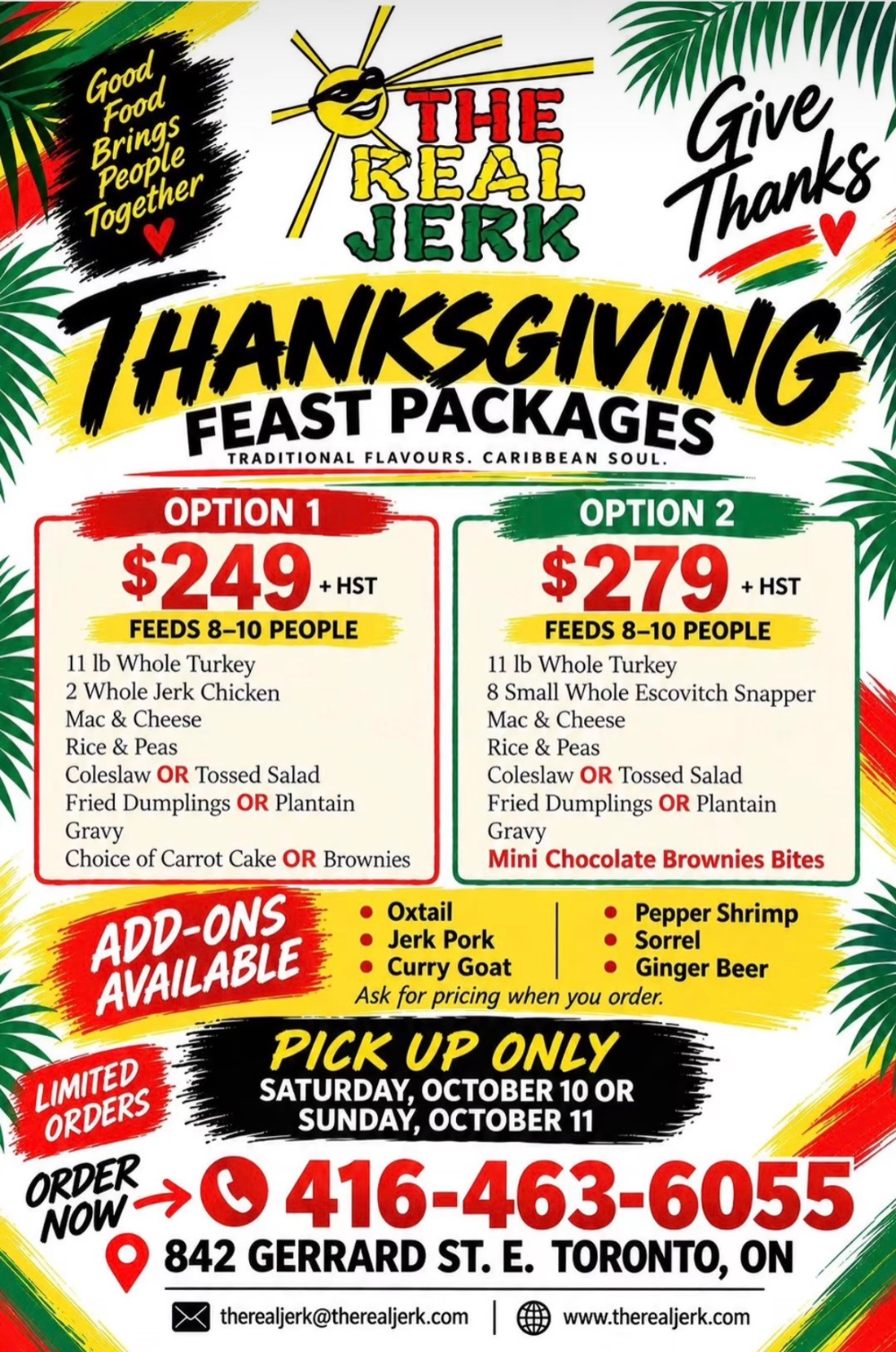 Thanksgiving Feast Packages