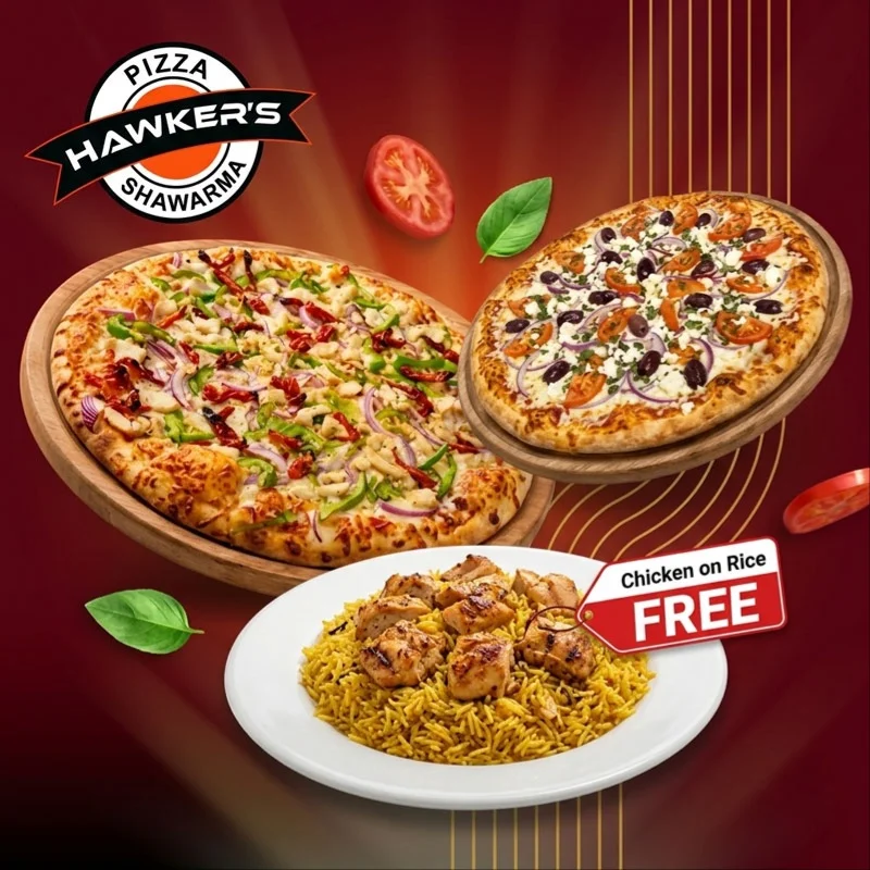 2 Pizzas Get Free Side