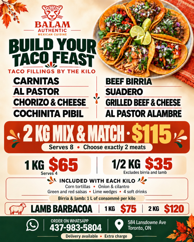 Taco fillings by the KILO image