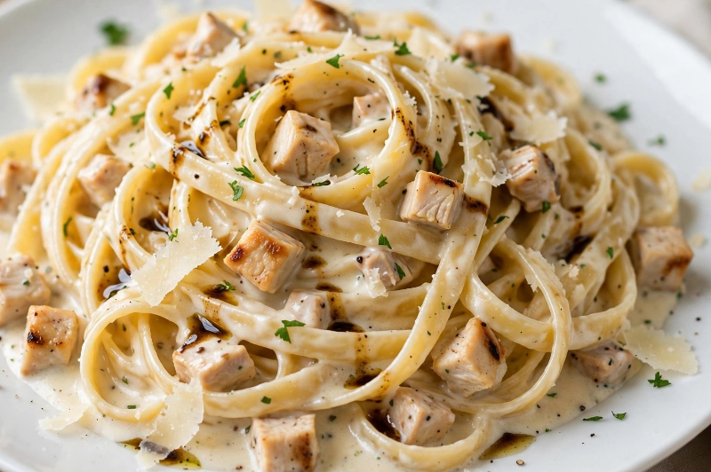 Fettuccine Pollo Alfredo
