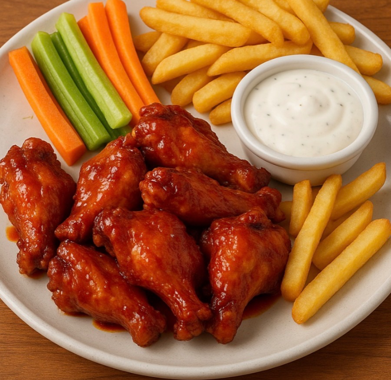 Wings & Fries & Beer Combo image