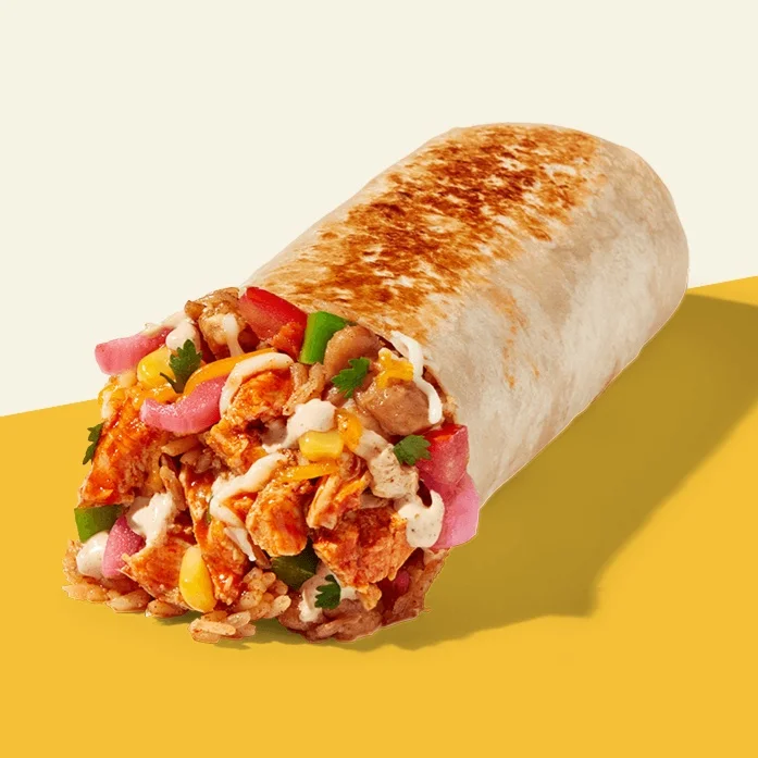 Regular Spicy Chicken Burrito