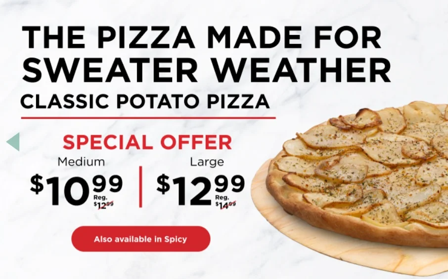 Classic Potato Pizza