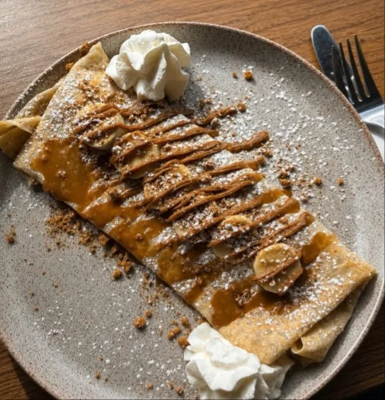 Cookie Butter Banana Crunch Crepe