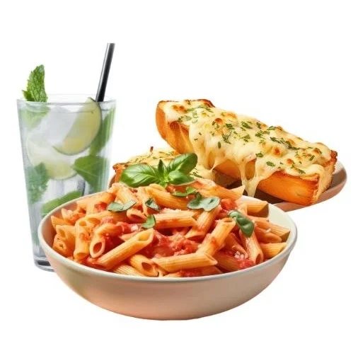 Pasta & Garlic Bread