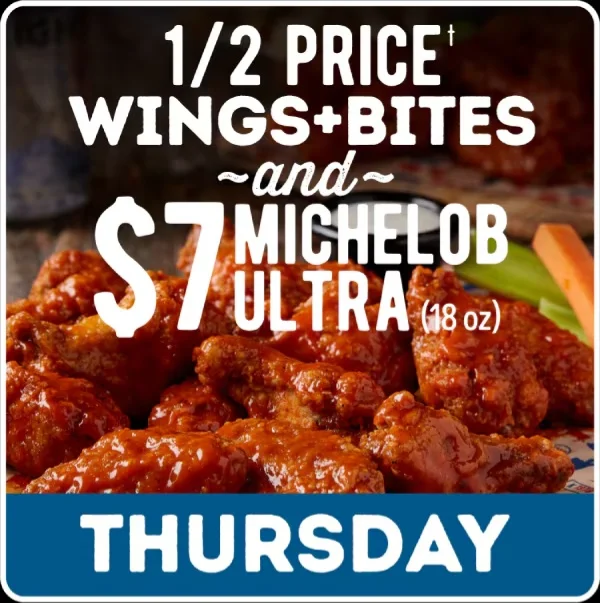 Thursday Wing Night Specials image